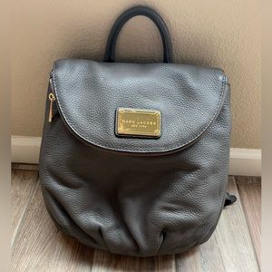 Marc Jacobs Grey Leather Backpack